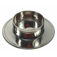 Bougeoir - Diam int. 6 cm - Laiton Argenté