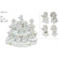 Ange blanc et or 4 / set