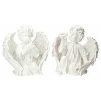 Engel met duif Ht 28 cm - 2 / set 