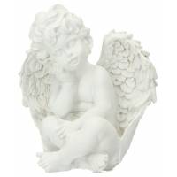 Engel Zittend 10.5 X 7.5 X H 12 Cm 