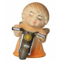 Ange avec moto- 4 cm couleur
