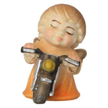 Ange avec moto- 4 cm couleur