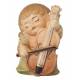 Engel met contrabas - 4 cm gekleurd 