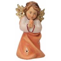 Houtsnijwerk Engel Biddend 6 Cm/Roze 