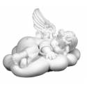 Statue 9.5X6.5 cm - Albâtre - Ange endormi