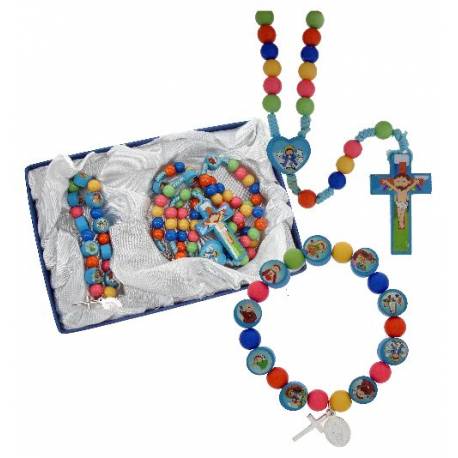 Doosje Rozenkrans + Armband / Multicolor 