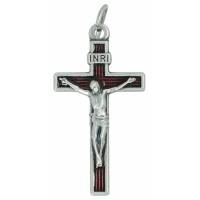 Croix 30 X 18 mm Email rouge