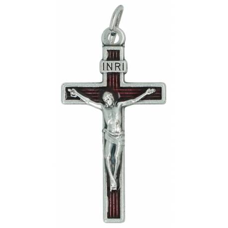Croix 30 X 18 mm Email rouge