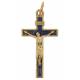 Croix 30 X 18 mm Email bleu