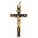 Croix 30 X 18 mm Email bleu