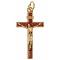 Croix 30 X 18 mm Email rouge