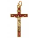 Croix 30 X 18 mm Email rouge