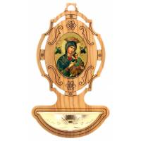 Wijwatervat Olijvenhour 9 x 5.5 cm O.L.V. van Altijddurende Bijstand 