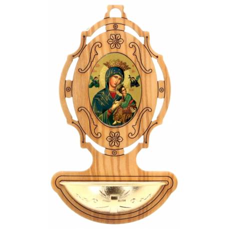 Wijwatervat Olijvenhour 9 x 5.5 cm O.L.V. van Altijddurende Bijstand 