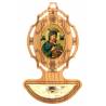 Bénitier Bois d'olivier 9 x 5.5 cm Notre-Dame du Perpétuel Secours