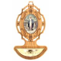 Wijwatervat Olijvenhour 9 x 5.5 cm Wonderbare Maria 