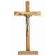 Croix sur Base - 21 X 8 cm - Bois d'Olivier