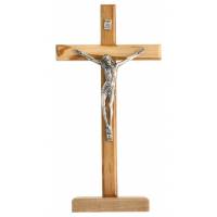Croix sur Base - 21 X 8 cm - Bois d'Olivier