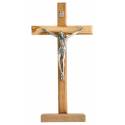 Croix sur Base - 21 X 8 cm - Bois d'Olivier