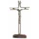 Croix sur Base - 20 cm - Métal Nickelé