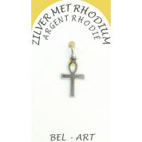 Kruisje Zilver + Rhodium - 15 X 10 mm 