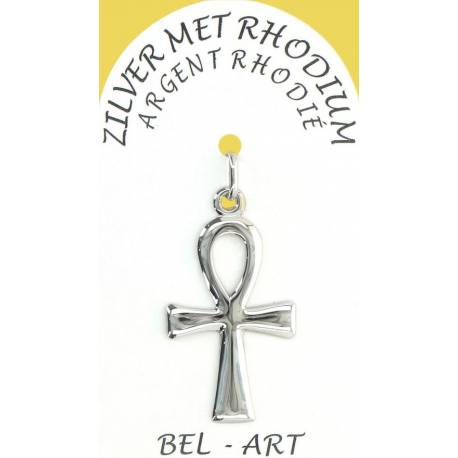 Kruisje Zilver + Rhodium - 27 X 16 Mm 
