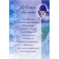 Carte Double + Env - La valeur d'un sourire