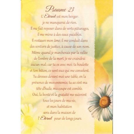 Dubbele Kaart + Omslag - Psaume 23 