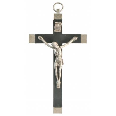 Kruisbeeld - 11 Cm - Metaal - Zwart 
