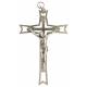 Croix Murale - 13 cm - Métal Nickelé
