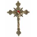 Croix Murale - 30 cm - Métal Doré