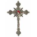 Croix Murale - 30 cm - Métal Argenté