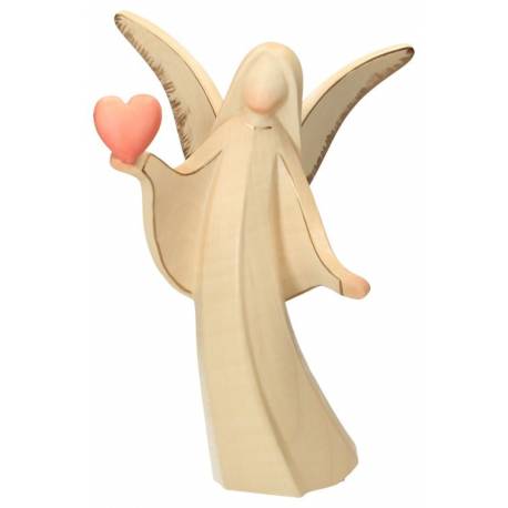 Ange En Bois Sculpte 25 cm Alabaster
