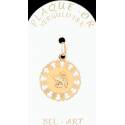 Médaille plaqué-or - Ange 20 mm