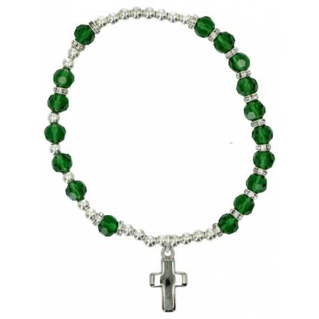 Armband op elastiek Peridot / Augustus 