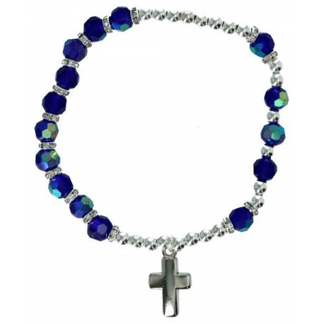 Bracelet sur élastique Saphir / Septembre