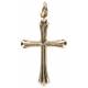 Croix métal doré - 22 X 15 mm