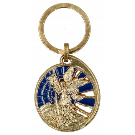 Porte-Clefs doré - Saint Michel - 35mm