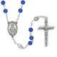 Rozenkrans blauwe kralen 6 mm + Miraculeuze Medaille 