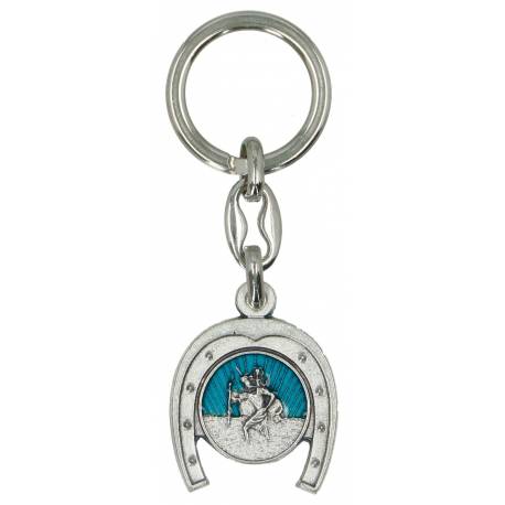 Porte-Clefs Fer à cheval St Christophe