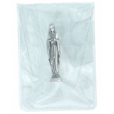 Etui 6 X 3.5 cm / Statue 4 cm Lourdes