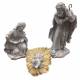 Creche 80 Cm Sainte Famille (3 Pieces) Style Beton Pour Extérieur