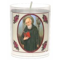 Set van 3 kaarsen 36 u - H Benedictus - Tekst 5 Talen 