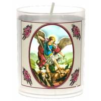 Set van 3 kaarsen 36 u - H Michael - tekst 5 talen 