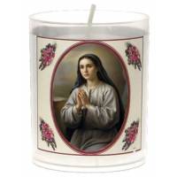 Set van 3 kaarsen 36 u - H Bernadette - tekst 5 talen 