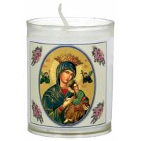 Set van 3 kaarsen 36 u - Altijddurende Bijstand - Tekst 5 talen 