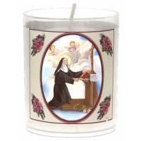 Set van 3 kaarsen 36 u - H Rita - tekst 5 talen 