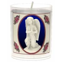 Set van 3 kaarsen 36 u - Graf / Engel - Tekst 5 Talen 