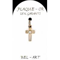 Croix Plaqué-Or - 13 X 9 mm