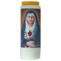 Noveenkaars / wit / OLV van Zeven Smarten 